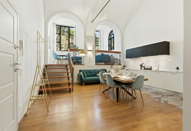 Thiết kế không gian mở giúp tối ưu diện tích sử dụng và tạo cảm giác rộng rãi hơn