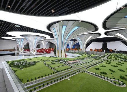 Trần xuyên sáng 3D phong cách thiết kế tương lai