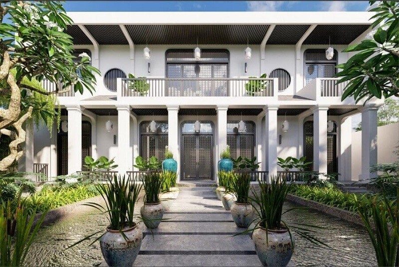 Indochine là sự giao thoa giữa kiến trúc Pháp và nét đẹp văn hóa Á Đông đầy hoài niệm (nguồn Internet).