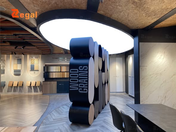 Ứng dụng trần xuyên sáng Barrisol trong thiết kế showroom hiện đại
