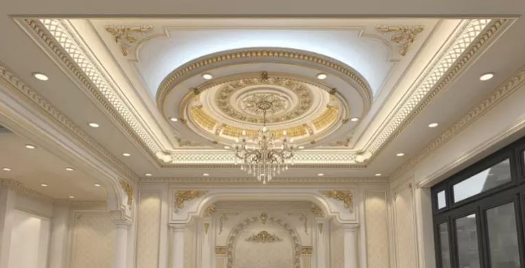 Thạch cao đắp nổi mang vẻ đẹp sang trọng nhưng cần nhiều thời gian và kỹ thuật để hoàn thiện (nguồn Internet).