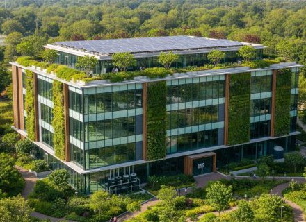 Kiến trúc Net Zero hướng đến công trình tiết kiệm năng lượng và giảm phát thải carbon trong quá trình vận hành (nguồn Internet).